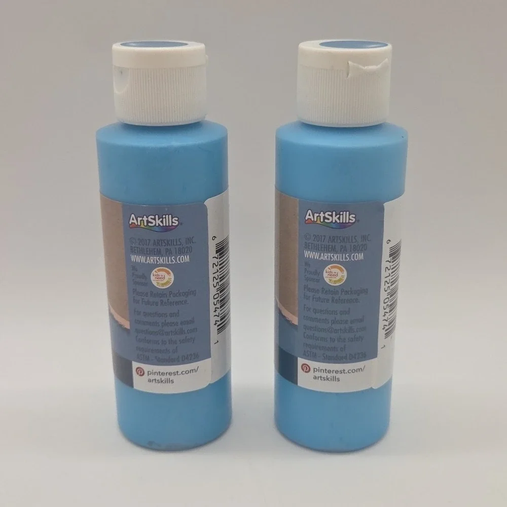 NEW Lot Of 2 ArtSkills Crafter's Closet Chalkboard Craft Paint 4 fl oz (118 ml)